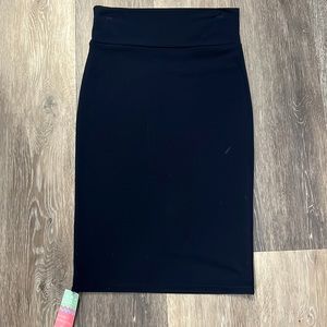 Navy Pencil Skirt